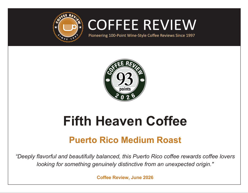 Fifth Heaven Medium Roast Whole Beans 93 points Rating